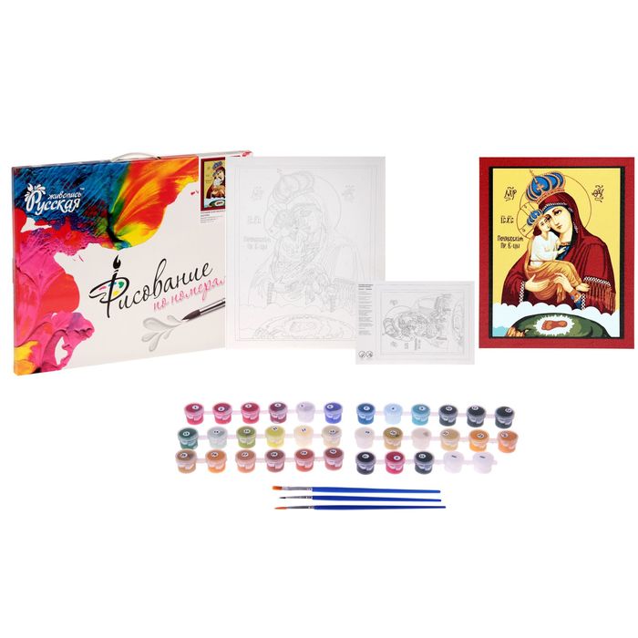 Рисование по номерам "Почаевская икона Божией Матери"