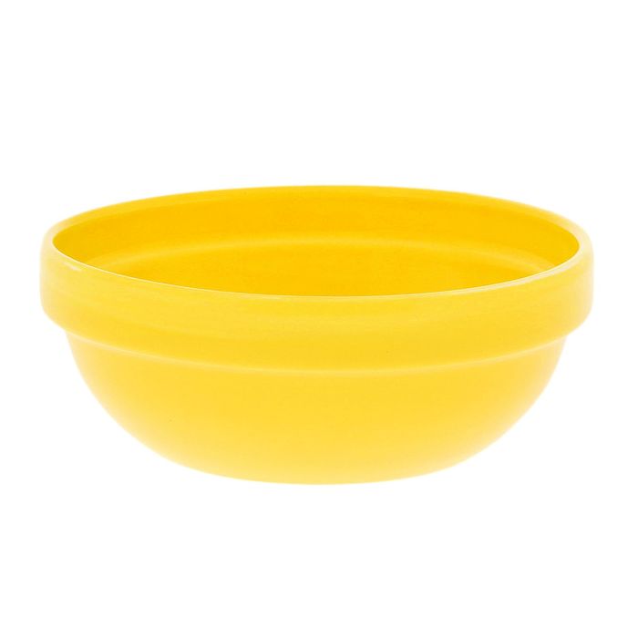 Тарелка глубокая жёлтая