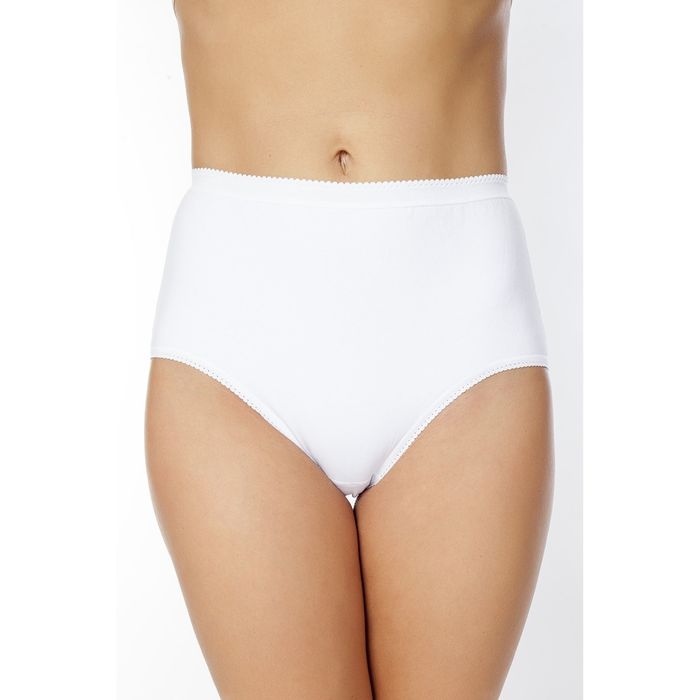 Трусы женские корректирующие DU1005 цвет белый (white), р-р 54 (XXXL)