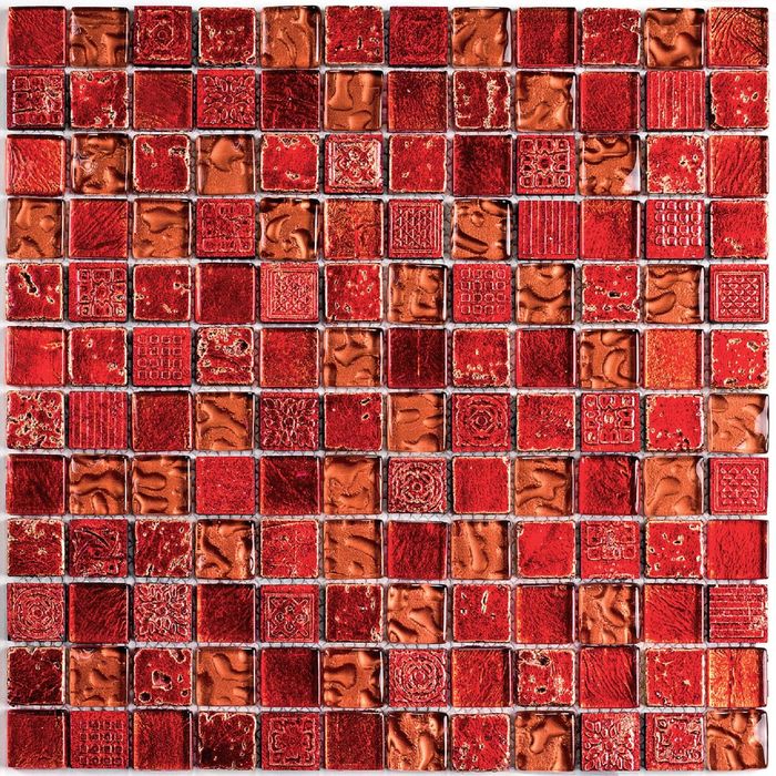 Мозаика стеклянная с камнем Bonaparte, Antik-1 300х300х8 мм