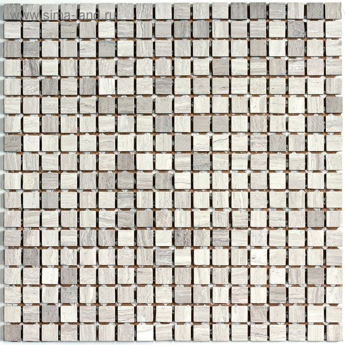 Мозаика стеклянная с камнем Bonaparte, Dunes-15 305х305х7 мм
