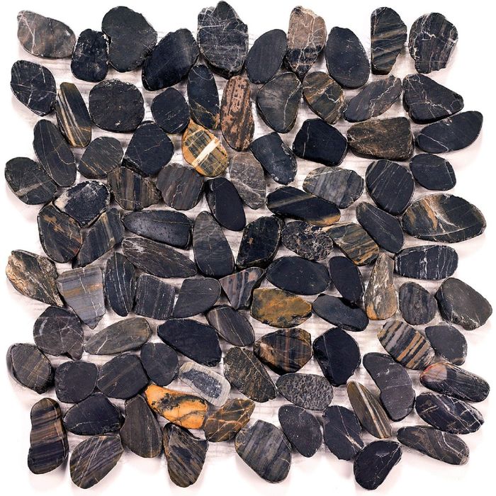 Мозаика из натурального камня Bonaparte, Flat Black jack 305х305х9 мм