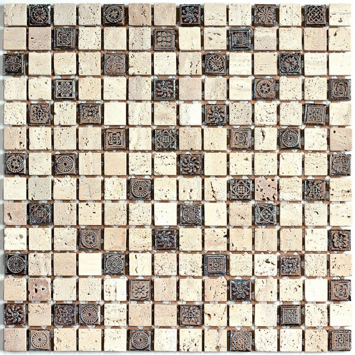 Мозаика из натурального камня Bonaparte, Milan-1 305х305х7 мм
