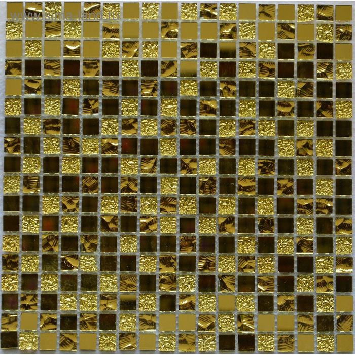 

Мозаика стеклянная Bonaparte, Mirror Gold 300х300х4 мм