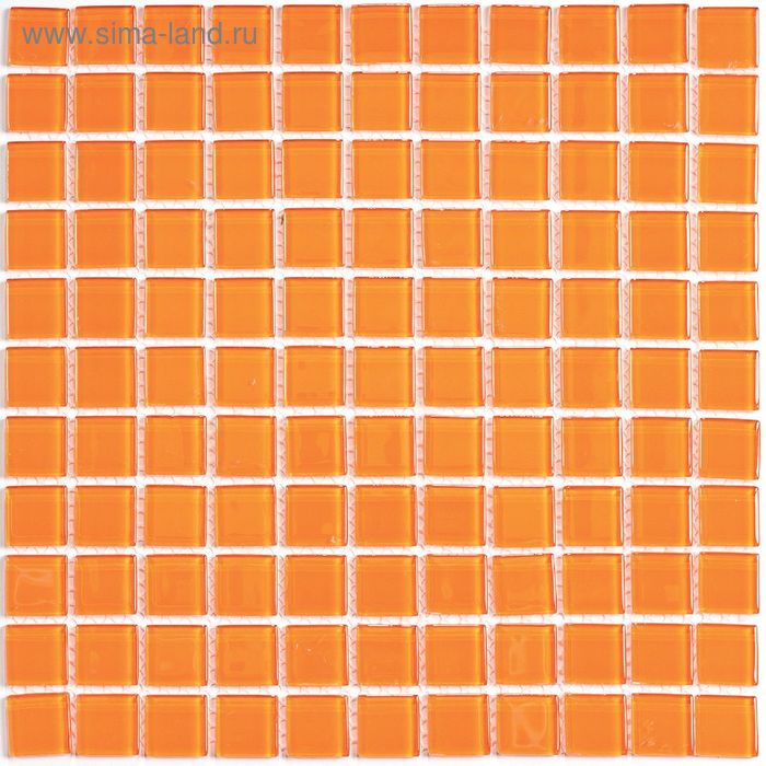 Мозаика стеклянная Bonaparte, Orange glass 300х300х4 мм мозаика bonaparte стеклянная orange glass 30х30 см