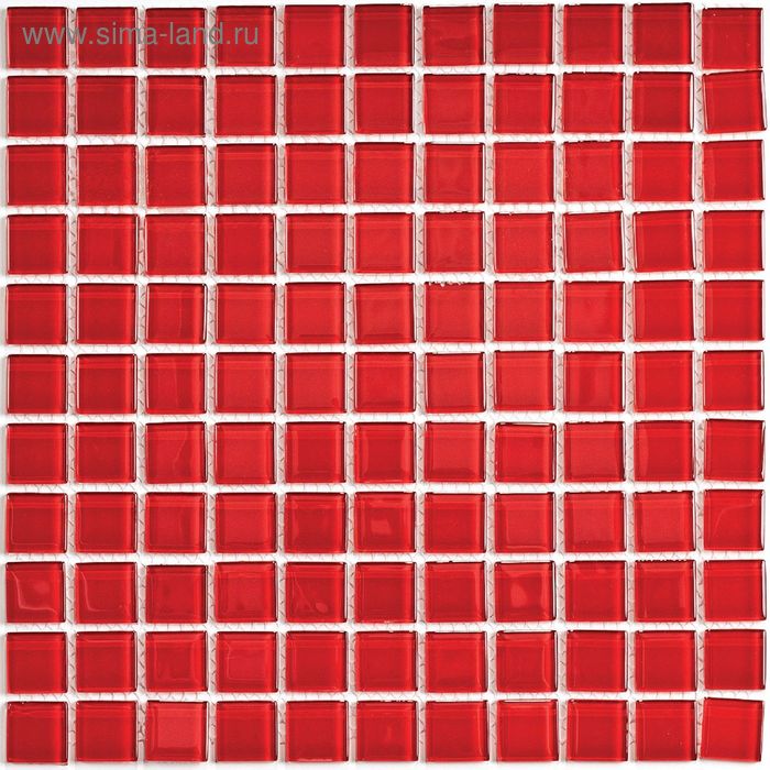 Мозаика стеклянная Bonaparte, Red glass 300х300х4 мм мозаика bonaparte стеклянная red glass 30х30 см