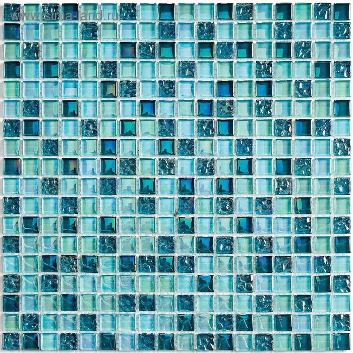 Мозаика стеклянная Bonaparte, Sea Drops 300х300х8 мм мозаика стеклянная с камнем bonaparte sudan 300х300х8 мм