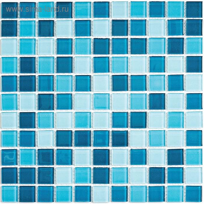 Мозаика стеклянная Bonaparte, Sea wave-1 300х300х4 мм