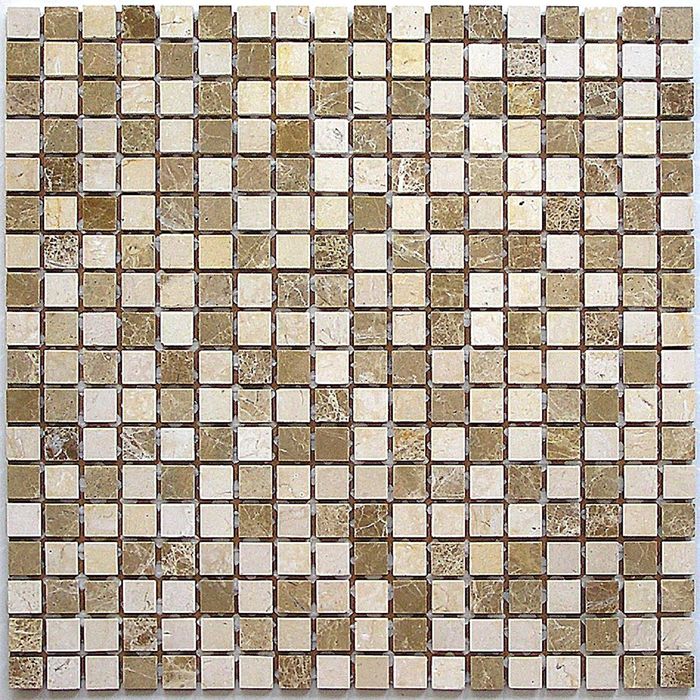 Мозаика из натурального камня Bonaparte, Sevilla-15 slim POL 305х305х4 мм