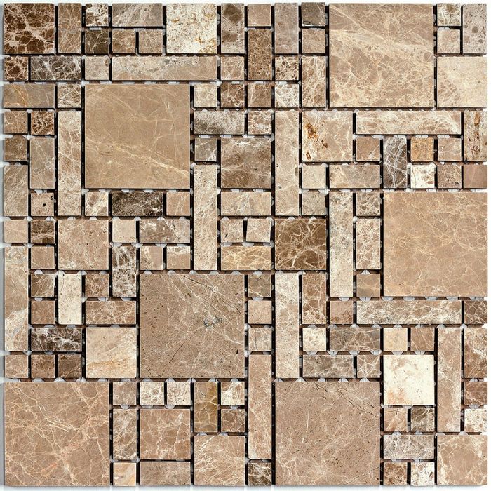 Мозаика из натурального камня Bonaparte, Tetris 305х305х7 мм