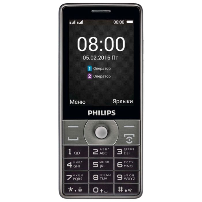 Сотовый телефон Philips E570, темно-серый