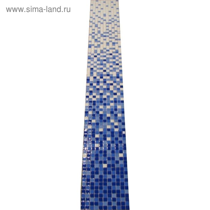 Мозаика вид растяжки Bonaparte, Jump blue №1 2400х300х4 мм комплект из 8 шт.
