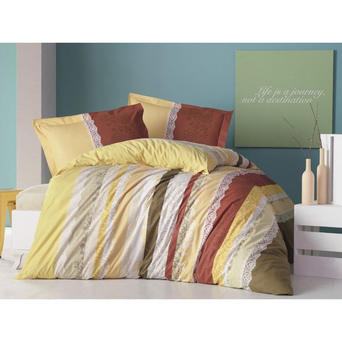 КПБ семейный POEM 2, размер 240х260 см, 160х220 см- 2 шт., 50х70 см-4 шт., ранфорс 115 гр/м2   22267