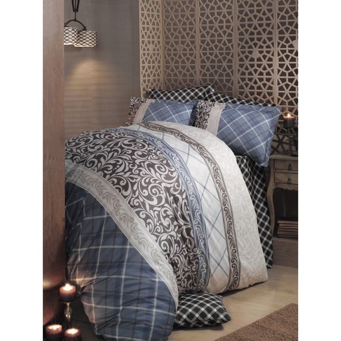 Постельное бельё евро ASPORA 1, размер 240х260 см, 200х220 см, 50х70 см-4 шт., сатин, 125 гр/м2   22