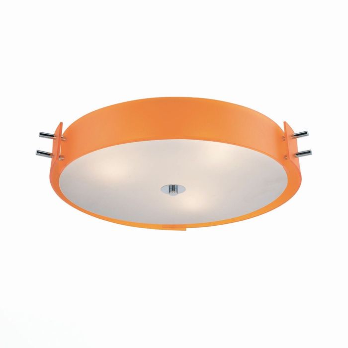 Люстра HEGIA 4x40Вт Е14 оранжевый 46x46x11см