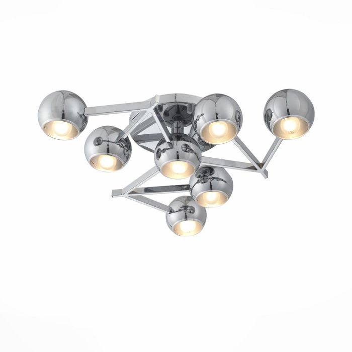 Люстра ROTTURA 7x40Вт Е14 хром 60x60x12см