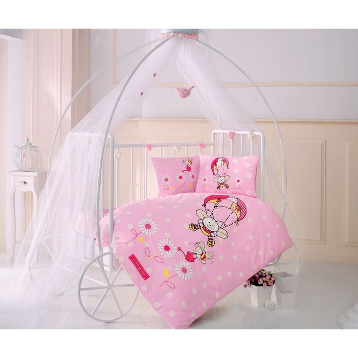 Детское постельное бельё ARICIK , размер 110х160 см, 100х150 см, 35х45 см-2шт., ранфорс,115 гр/м2