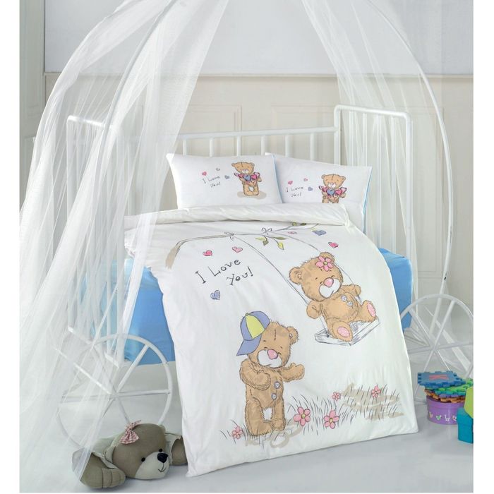 Детское постельное бельё MASAL V2, размер 110х160 см, 100х150 см, 35х45 см-2шт., ранфорс, 115 гр/м2