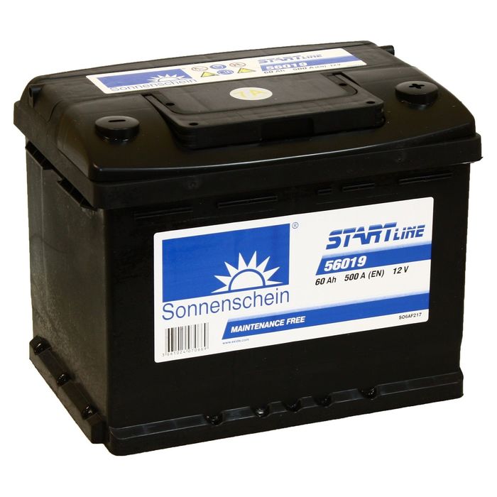 Аккумуляторная батарея Sonnenschein 60 Ач, Start Line SO 56019, обратная полярность