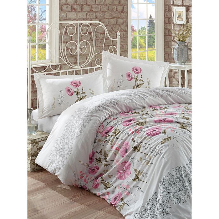 Постельное бельё 1,5 сп. VERA 2, размер 180х240 см, 160х220 см, 50х70 см, ранфорс, 115 гр/м2   22267