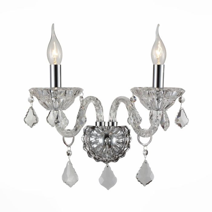 Бра SUBLIME 2x40Вт Е14 хром 28см