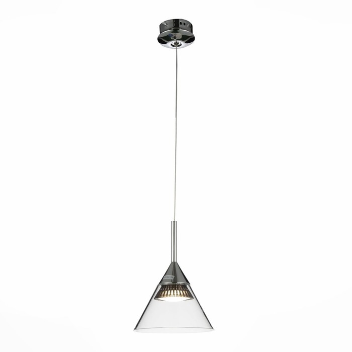 

Подвес St Luce. SL930.103.01. Cono. 1х7 Вт, LED, 4000K, 408 Lm, 19х19х30,5 см, цвет хром