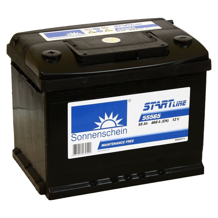 Аккумуляторная батарея Sonnenschein 55 Ач Start Line SO 55565, прямая полярность