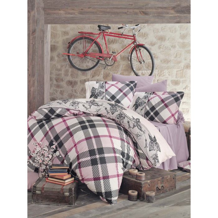 КПБ семейный MERLIN 2, размер 240х260 см, 160х220 см- 2 шт., 50х70 см-4 шт., ранфорс 115 гр/м2   222