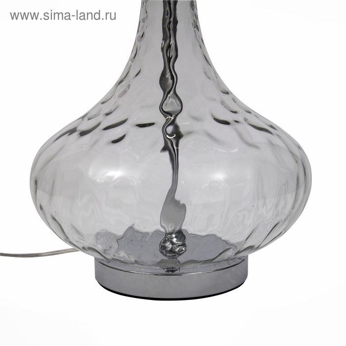 Прикроватная лампа St Luce. SL973.104.01. Ampolla. 1х60 Вт, E27, 38х38х54 см, цвет хром, прозрачный