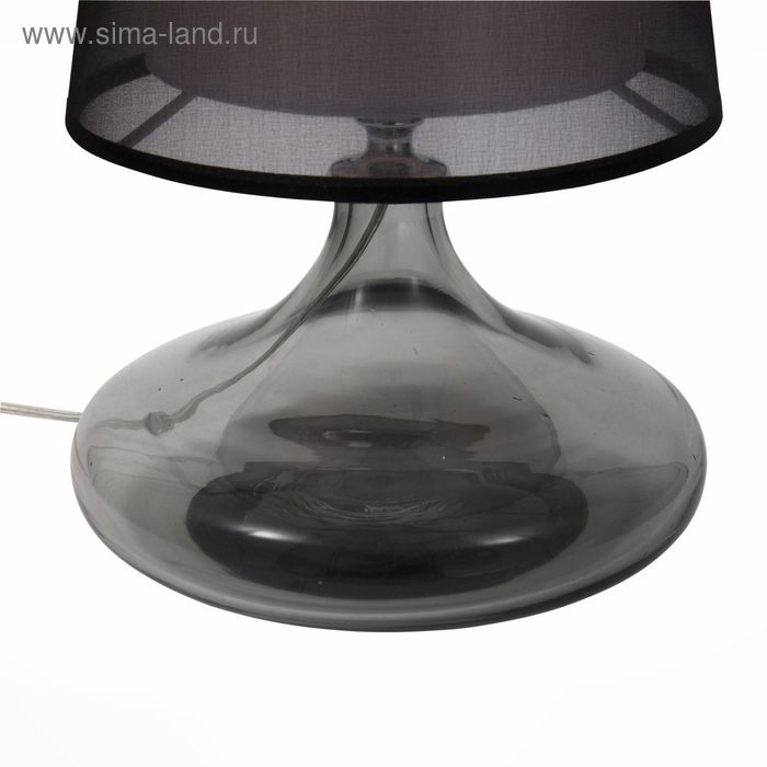 Прикроватная лампа St Luce. SL974.404.01. Ampolla. 1х60 Вт, E27, 24х24х42 см, цвет хром, дымчатый