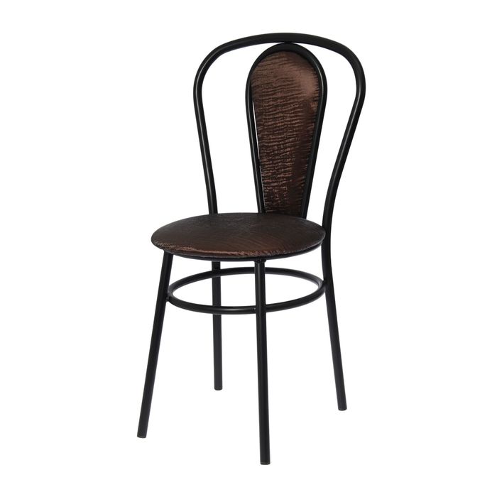 Стул "Виена с мягкой спинкой", цвет обивки кофе, каркас коричневый