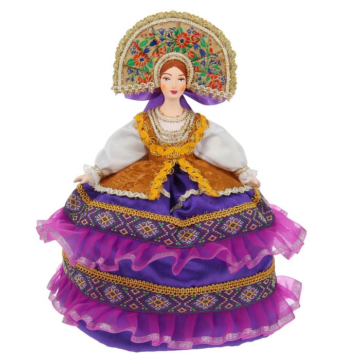 Авторская сувенирная кукла на чайник "Русская красавица", МИКС