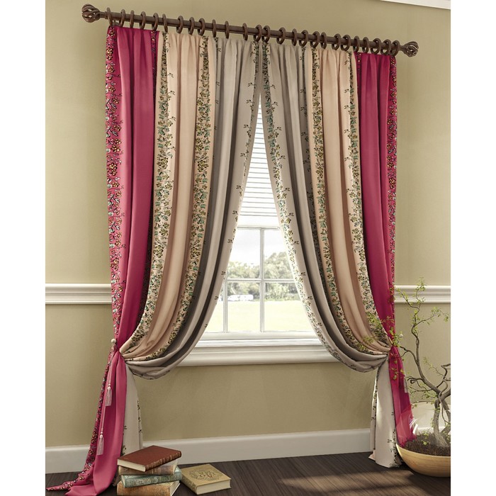 Шторы «Волви», размер 150х260 см - 2 шт, блэкаут