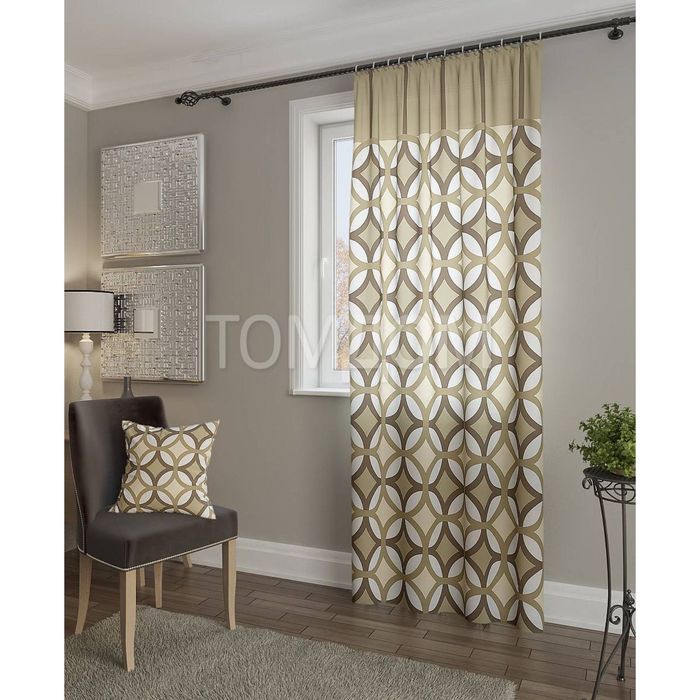 Штора «Пеленг-П», размер 148х260 см - 1 шт, цвет бежевый