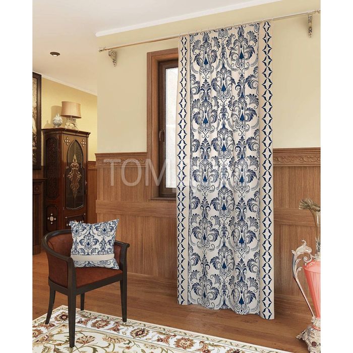 Штора «Айлен-П», размер 148х260 см - 1 шт, цвет синий