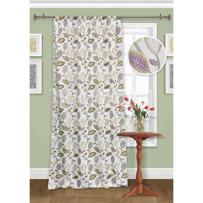 Комплект штор «Мивати», размер 140х270 см - 1 шт. и 1 подхват