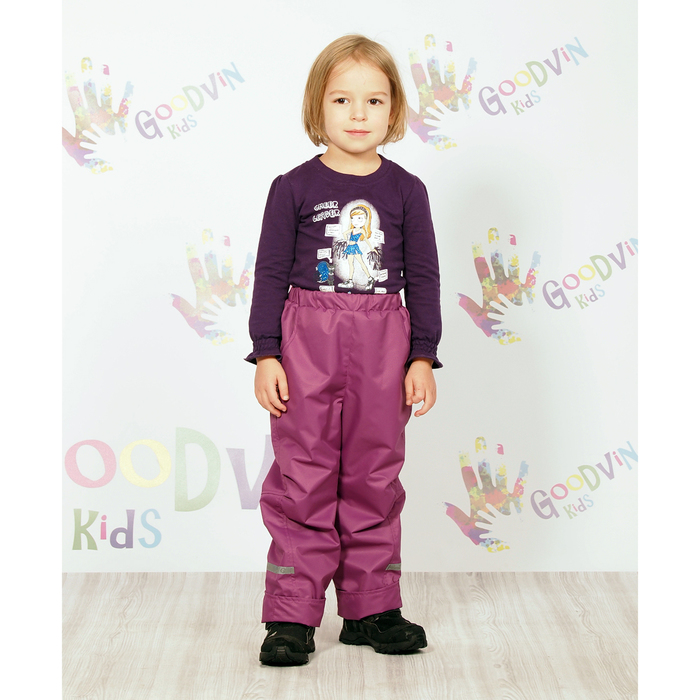 Брюки для девочки "ЛАДА", рост 98 см (52), цвет ирис Б20016-07