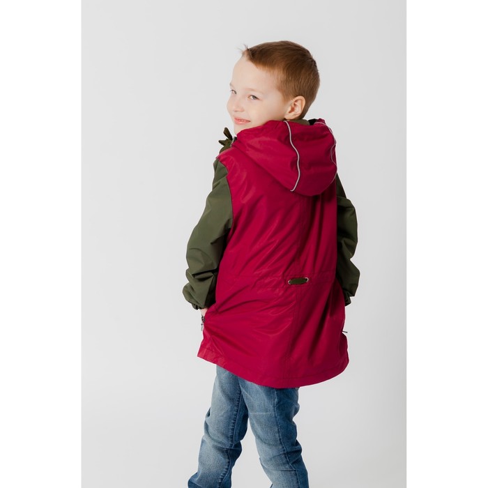 Куртка для мальчика "ЛУКА", рост 158 см (80), цвет хаки/вино В10017-09