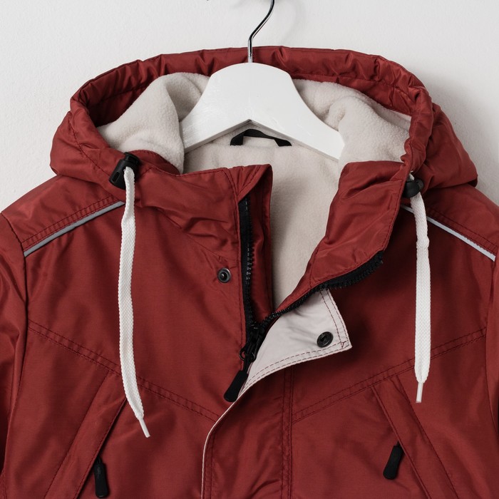 Куртка для мальчика "ГРЕЙ", рост 140 см (72), цвет кирпич К11017-15