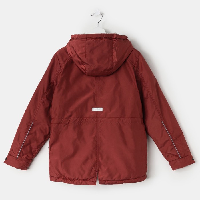 Куртка для мальчика "ГРЕЙ", рост 140 см (72), цвет кирпич К11017-15