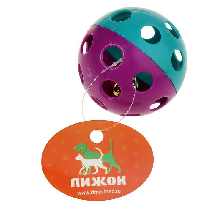 Шарик для животных, 6,5 см, микс цветов