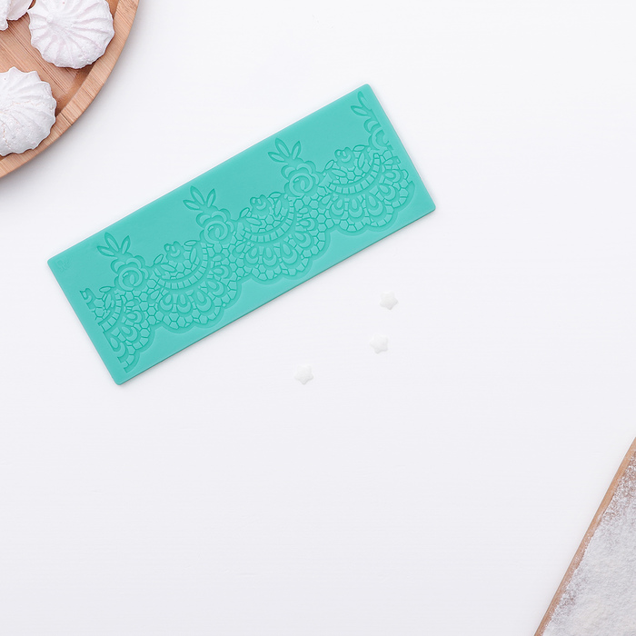 Коврик для айсинга 17,7х7х0,5 см "Шантильи", цвета МИКС