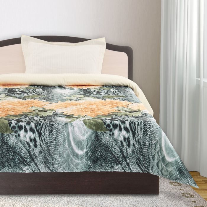 Покрывало АТЛАС рис 13 сер/пион 200х205 см, п/э 110 г/м2