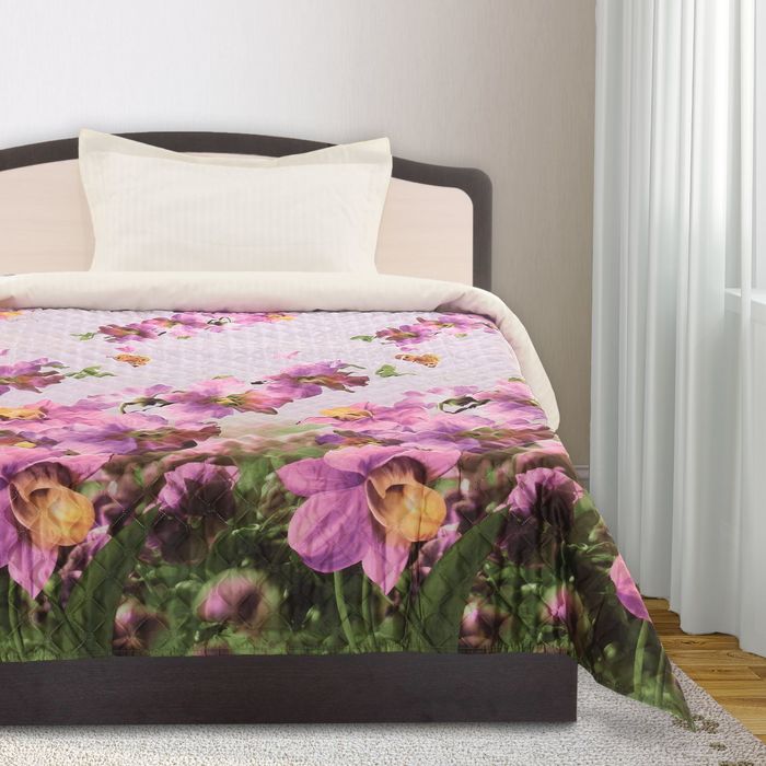 Покрывало АТЛАС рис 14 роз/сакура 180х205 см, п/э 110 г/м2