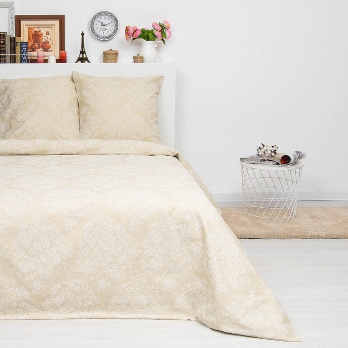 Постельное бельё дуэт Сударушка Кружевница 150*215 см 2шт, 220*240 см, 70*70 см 2шт ,бязь,125 г/м