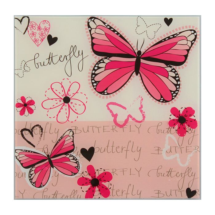 Картина на стекле "Бабочки"