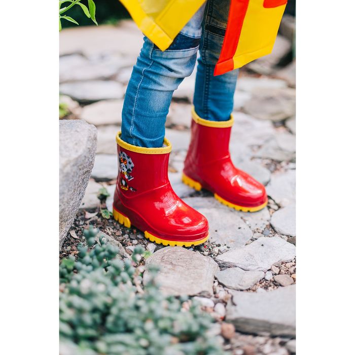 Сапоги детские ПВХ Disney арт. DRK00490-22-11-05 (бордо/желтый) (р. 30)