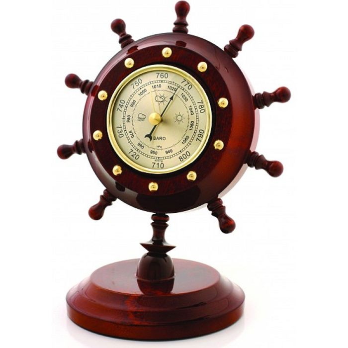 Настольные часы "Штурвал Н2" барометр