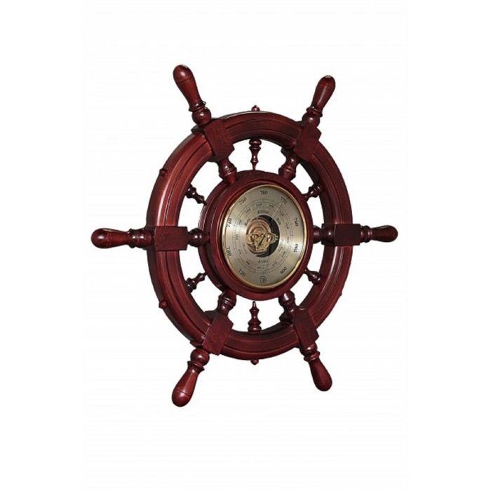 Штурвал сувенирный С11 барометр