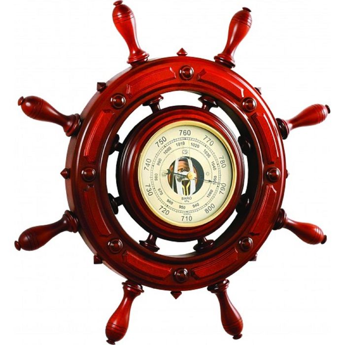 Штурвал сувенирный С12/1 барометр
